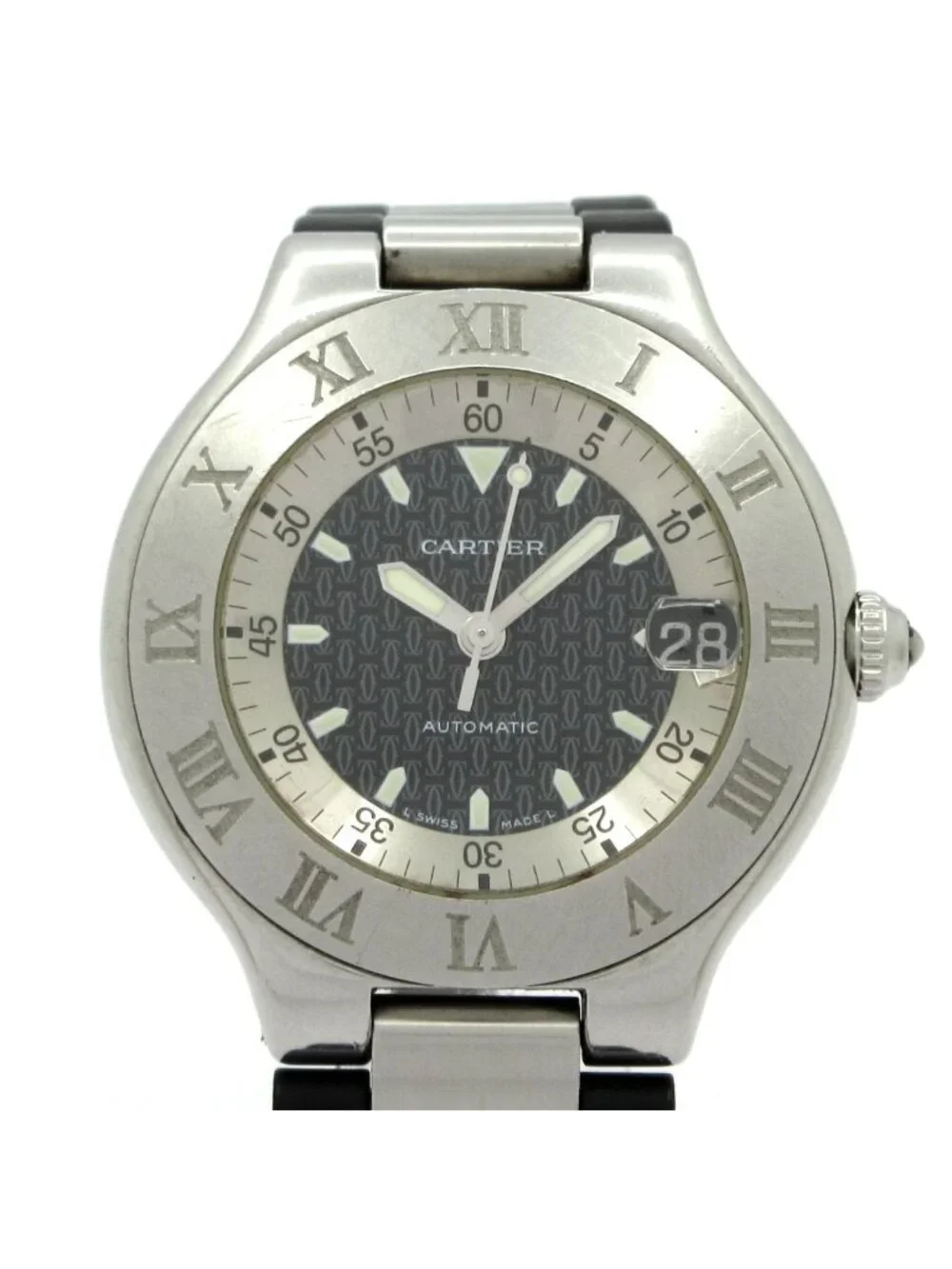 Cartier Watch Must 21 Vingt-et-un Autoscaph Black